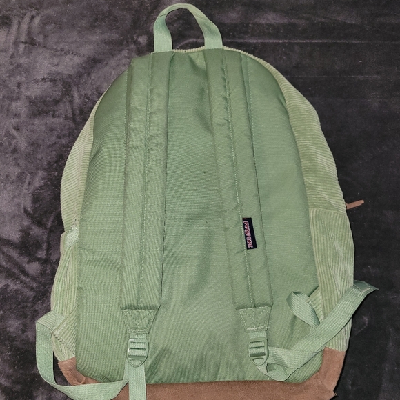 JanSport Green Corduroy Backpack - Picture 6 of 6